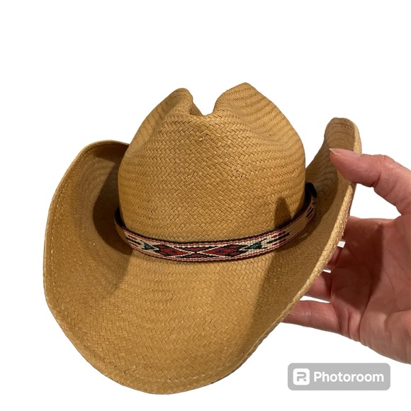 Awesome vintage Golden Gate Hat Co Los Angeles Thunderbird cowboy hat woven band - Picture 1 of 11